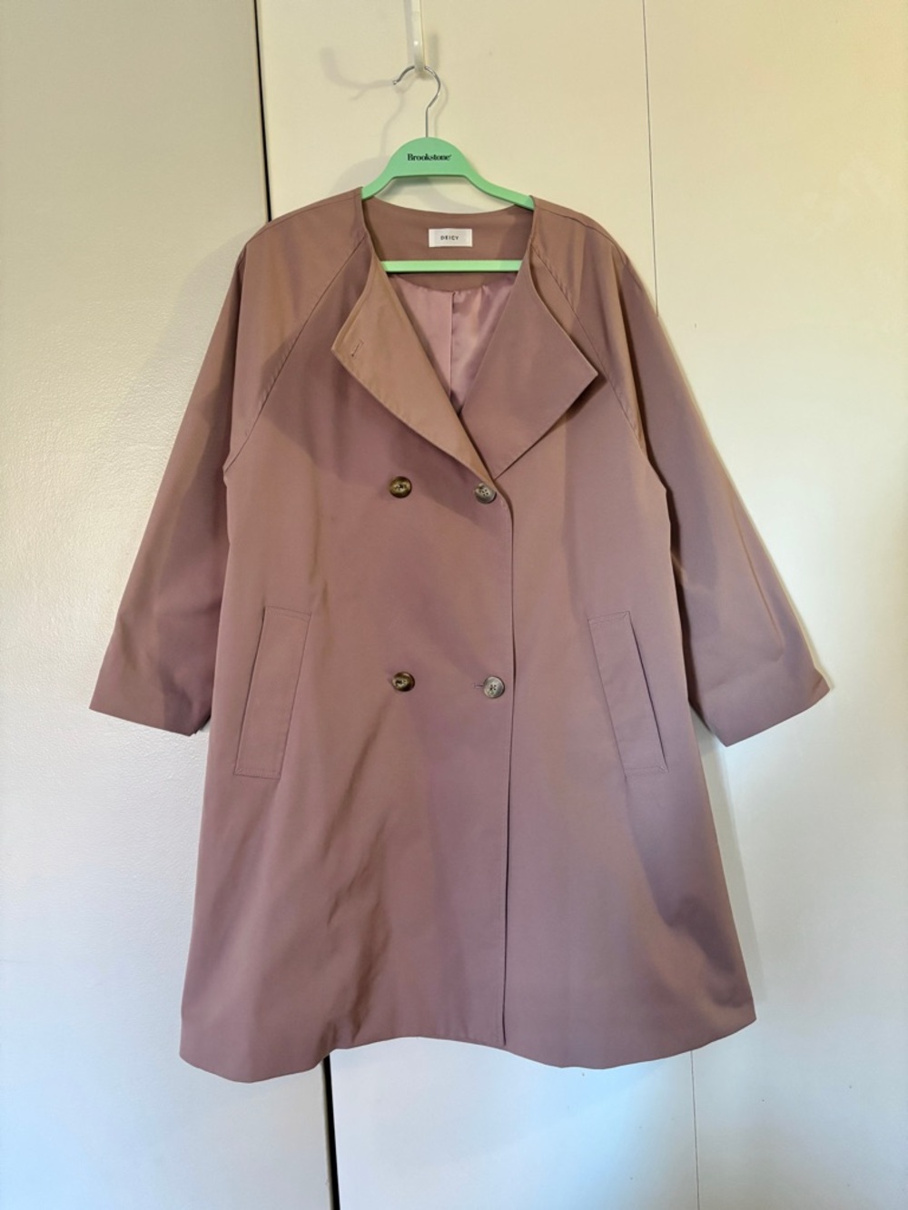 DEICY Japanese Trench Coat / Dusty Pink / One Size